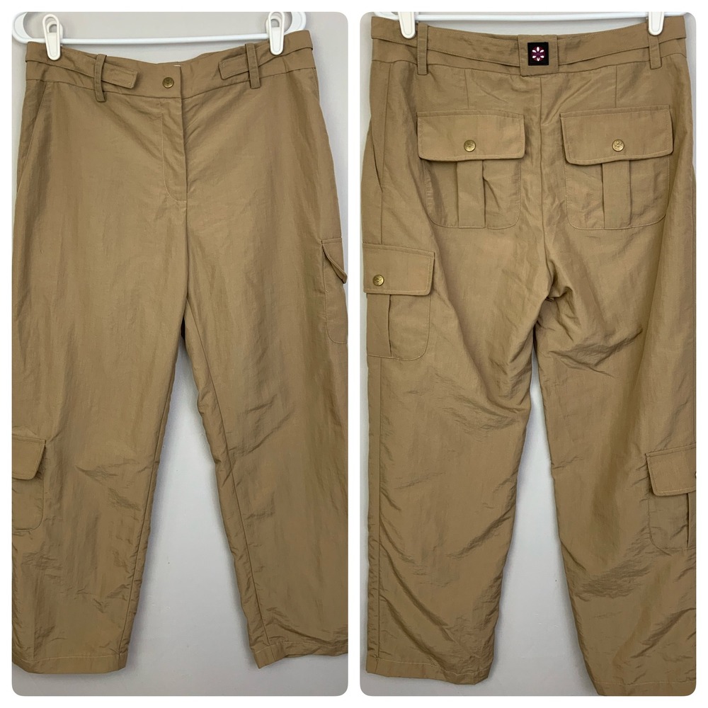 Maven Fly Womens Sz Medium Tan Fishing Hiking Outdoors Nylon Pants Pockets UPF30